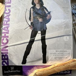Archer Girl costume with Real Bow & Arrows