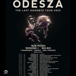 2 Lawn Tickets For Odesza Thursday 9/28