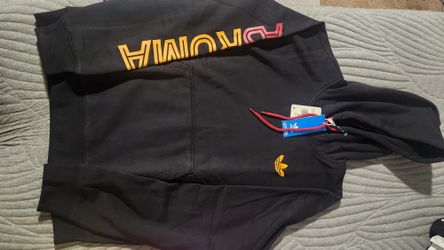 Adidas AS Roma Graphic Hoodie Sweatshirt Black Men’s Size Medium JF0403