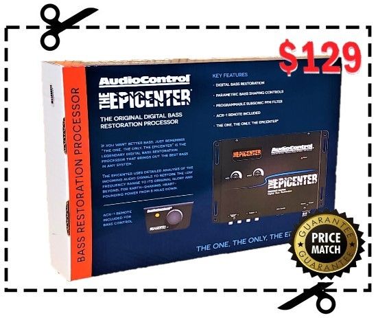 🚨 No Credit Needed 🚨 The Epicenter Bass Restoration System Concert Series With Control Knob AudioControl 🚨 Payment Options Available 🚨