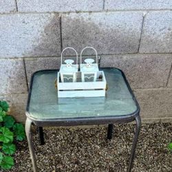 Garden Patio Glass Table 