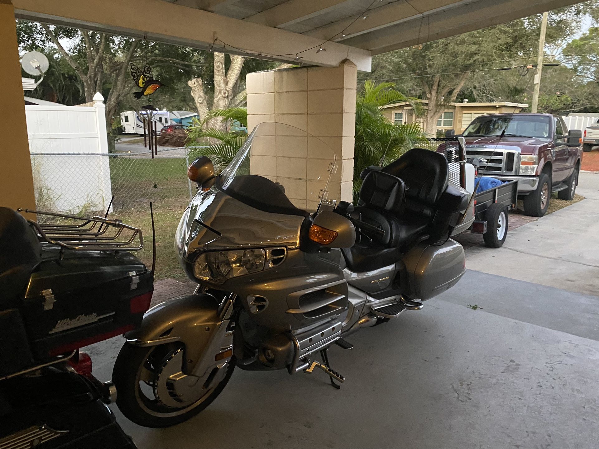 2003 Goldwing And A1996 Ultra Classic Harley 