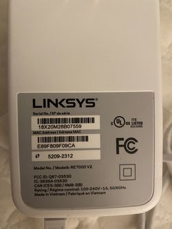 Linksys Wi-Fi Extender  Thumbnail