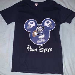 Mickey Mouse Disney Penn State University Nittany Lions Shirt; Women’s M