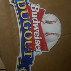 Budweiser Dugout Vintage Sign