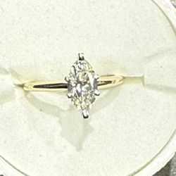 14K gold ring with 1 ctw Diamond 842959-1