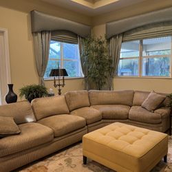 couch and ottoman