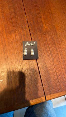 Pearl earrings