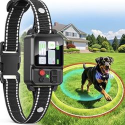 GPS Wireless Dog Fence System, Circular Electric Fence for Dogs Adjustable Range