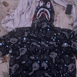 Bape Full Zip Glow In The Dark