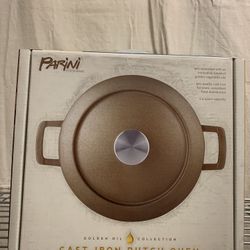 Brand New Parini Cookware Golden Oil Cast Iron Dutch Oven 2.4 qt