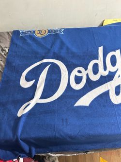 LA Dodgers 50th Anniversary Fleece Blanket