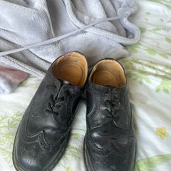 Vintage Made in England Dr. Martens Wingtip Brogues Black Leather Oxford Shoes UK 4 US Women’s 6