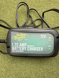 Battery Tender Plus 12V 1.25 Amp Automatic Battery Charger and Maintainer.