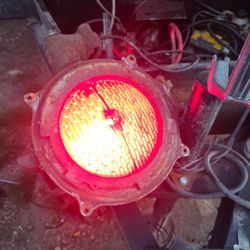 Old railroad crossing lights,,all work,,over a 100 years old