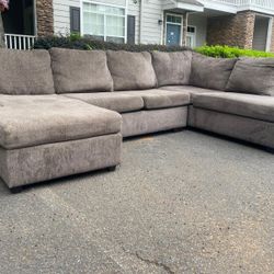 Free Delivery Brown Sectional 
