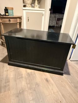 Large black storage chest/ Toybox