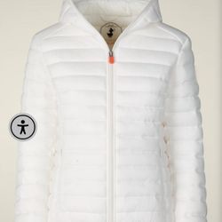 Save The Duck Off White Jacket Size 1/S Or 4/L $130