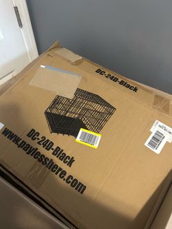 Dog Cage BLACK