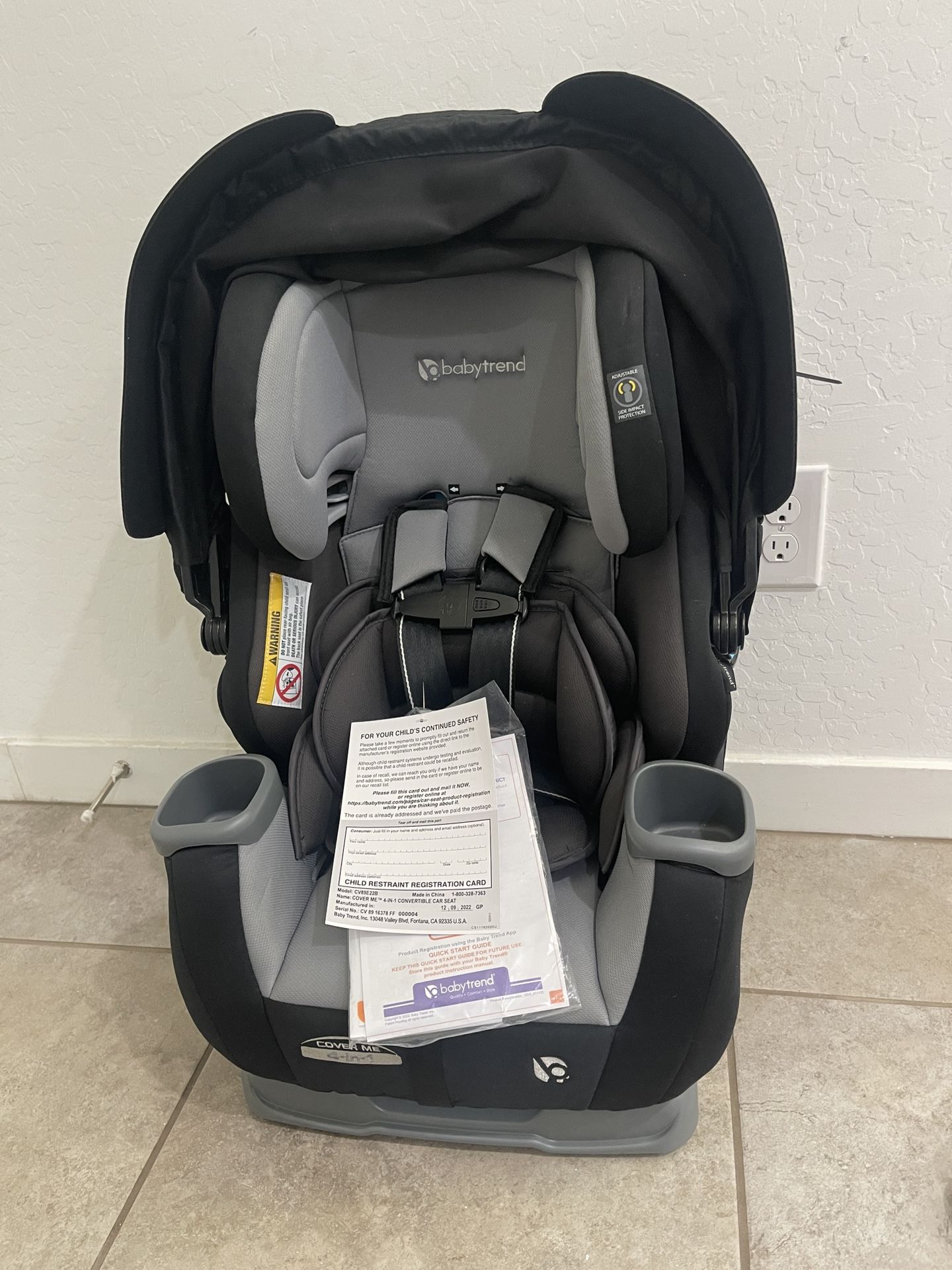 Baby Trend Cover Me 4-in-1 Convertible Car Seat
