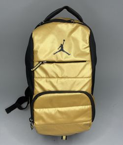 Like New Jordan Backpack (Gold/Black)