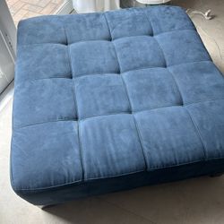 Blue Ottoman 38 X 38