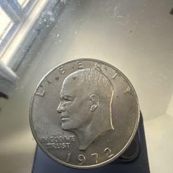 1972 Type II Eisenhower Silver Dollar