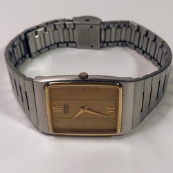 Seiko Quartz Thin Watch With New Battery, pre owned