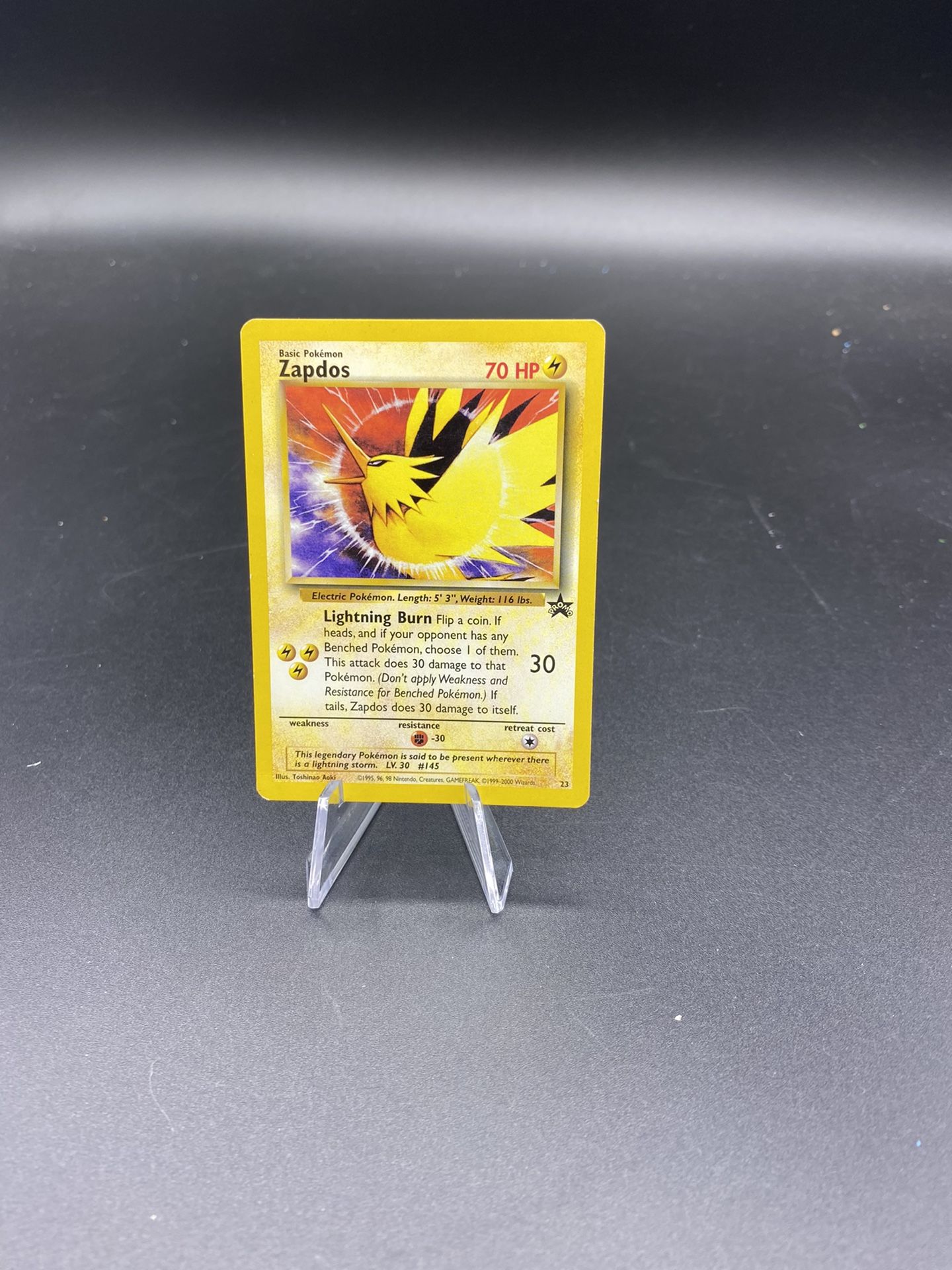 Zapdos Black Star Promo #21 - Wizards Of The Coast - Rare Pokemon Movie Promo