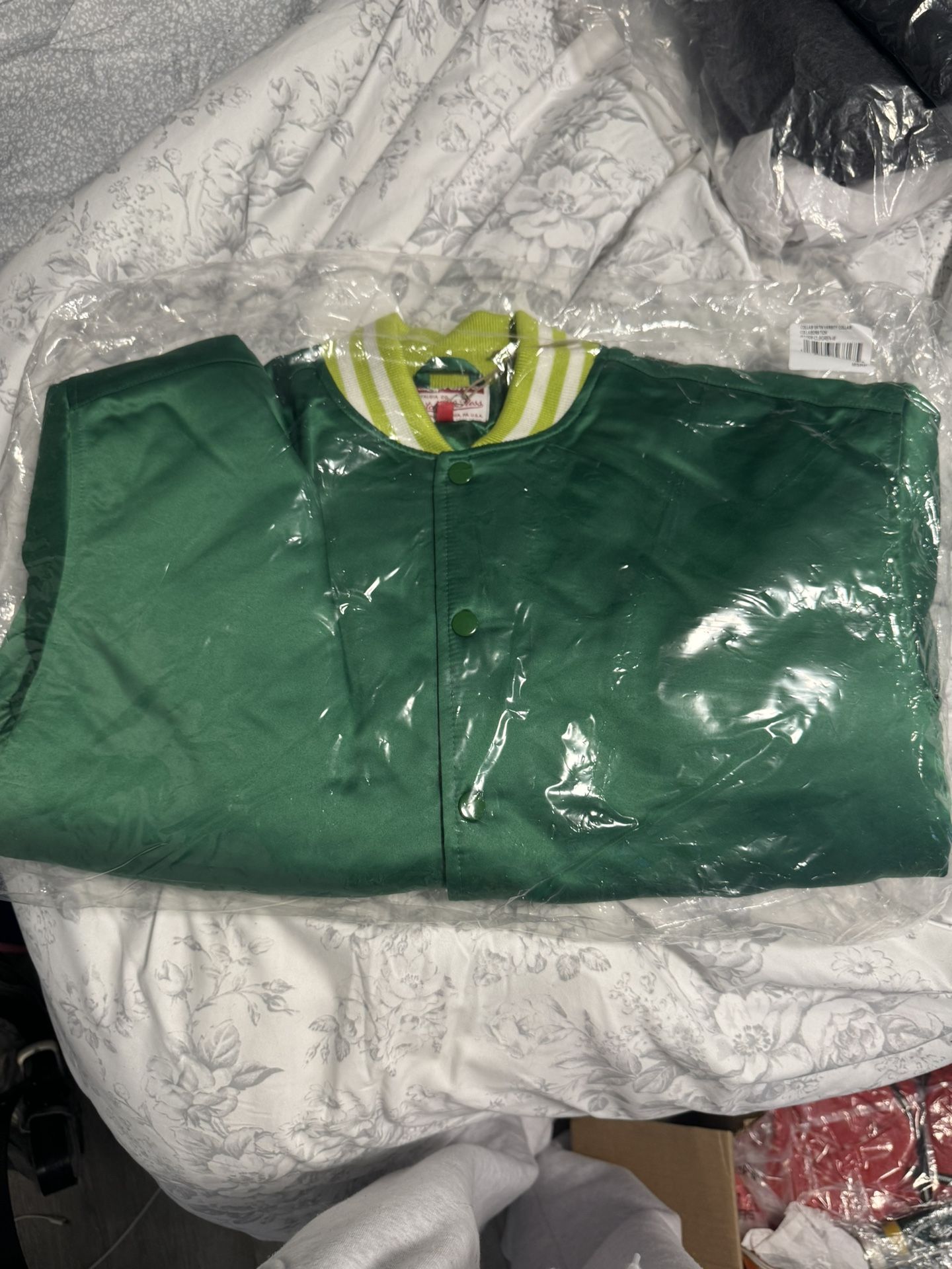 Supreme Mitchell & Ness Satin Varsity Jacket (FW24)