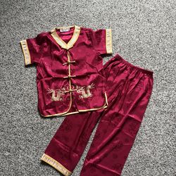 Chinese Lunar New Year CNY Traditional Outfits Kids 6/7