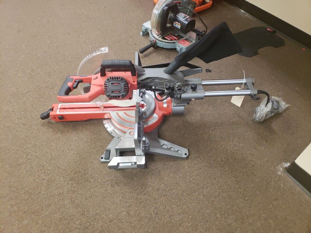 NEW Bauer 12" Dual Bevel Sliding Compound Miter Saw 1974E-B