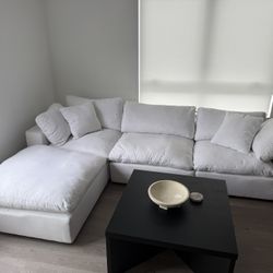 4 Piece Down Filled Overstuffed Sectional Sofa Set