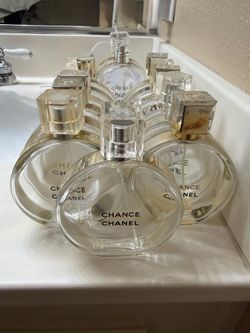 Authentic Chanel Chance Empty Perfume Bottle Collection – 15 Bottles