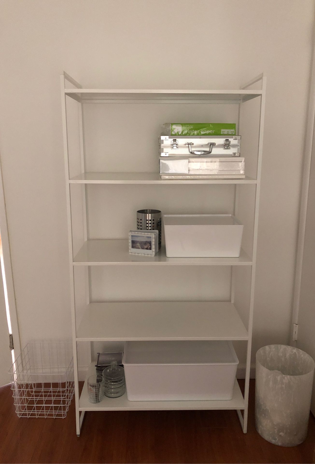 IKEA white jonaxel shelf