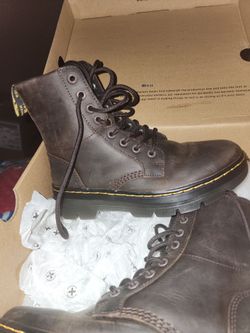 Dr. Martens Brown Leather Lace-Up Boots