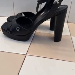 Black High heels Size 10