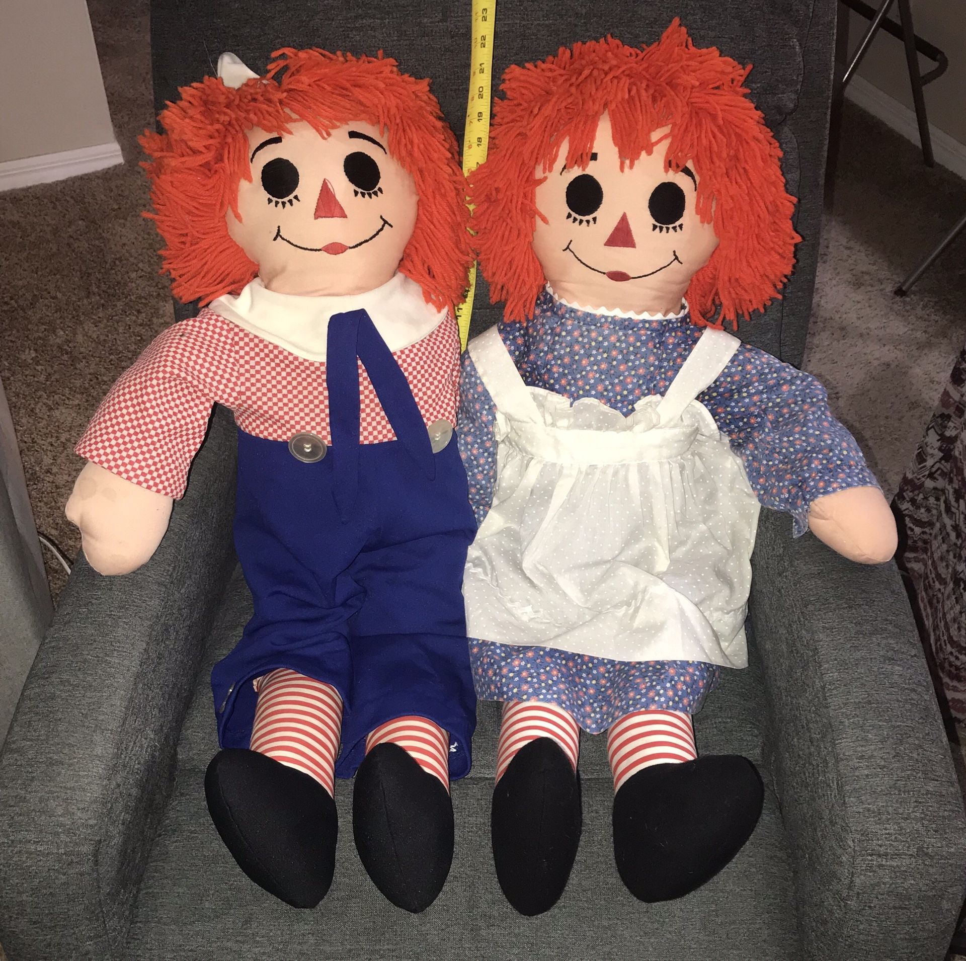 Big Raggedy Ann Anne and Andy Doll just $25