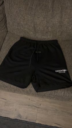 Essentials Fear Of God shorts -jet black-size xl