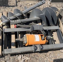 Auger Attachment bobcat auger new 12" 18" skid steer auger new post hole digger