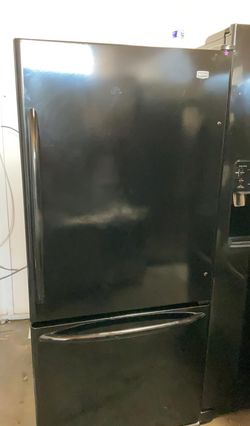 Maytag Bottom Freezer Black Refrigerator
