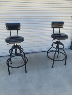 (2) Pittsburgh Shop Stools