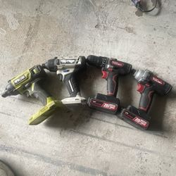 Four Drill Special Branded Hyper Tough, RYOBI and Etc…