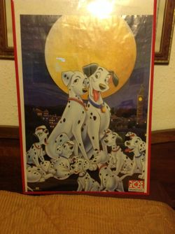 101 dalmation Vintage disney poster