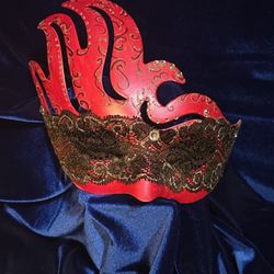 Hand-Painted Masquerade Mask – One of a Kind | Artist Made