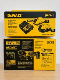 Dewalt 20v 4-1/2 Grinder with 2 batteries and charger
