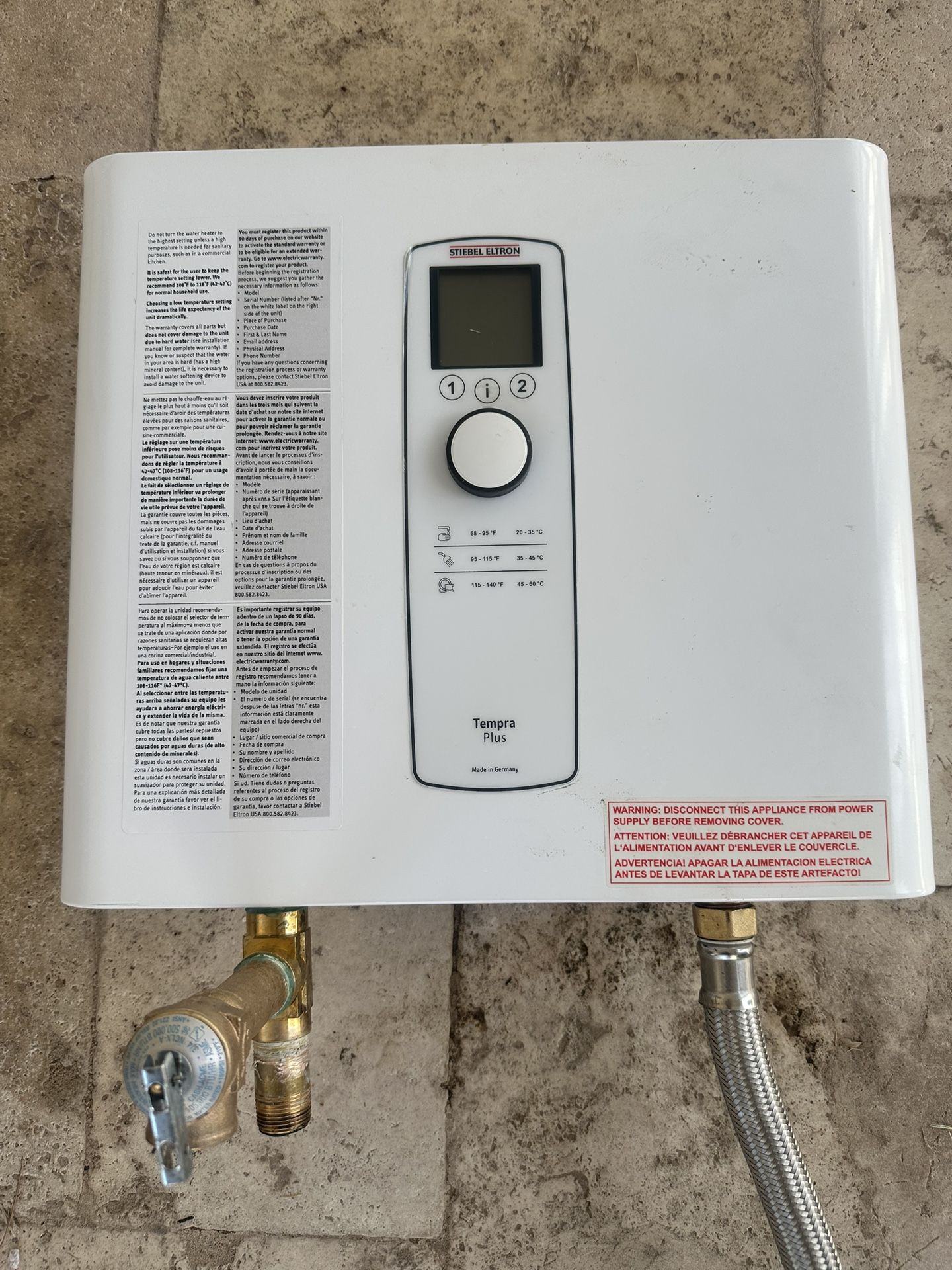Stiebel Eltron Tankless Water Heater – Tempra 36 Plus – Electric with TAC-ler water filter