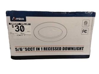 Amico 55cct White Outlet & Lighting Control