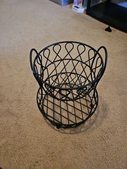 Fruit/Veg Tiered Basket (Black, Metal)