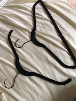 Velvet black hangers